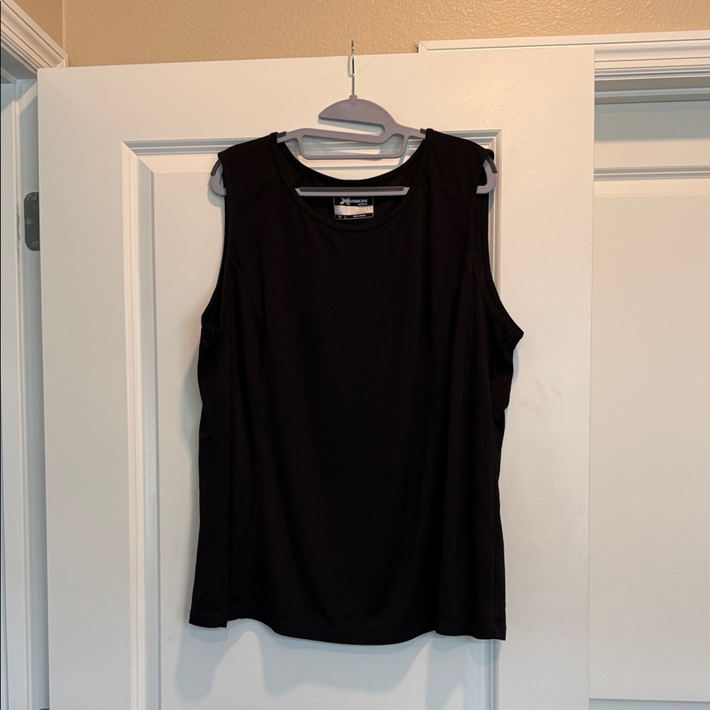 Xersion 3X Black Quick Dri Sleeveless Tank